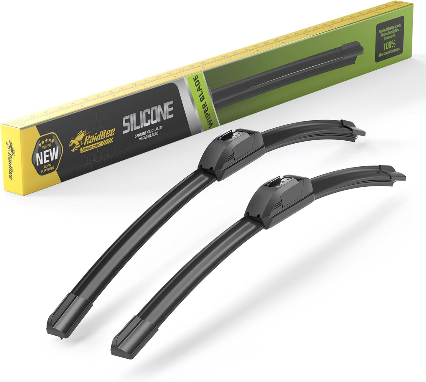 Raidbee® 26"+26" Windshield Wiper Blades Replacement for Ford Fusion 2013 2014 2015 2016 2017 2018 2019 2020 Genuine OEM Quality 2 Pack - Colors A