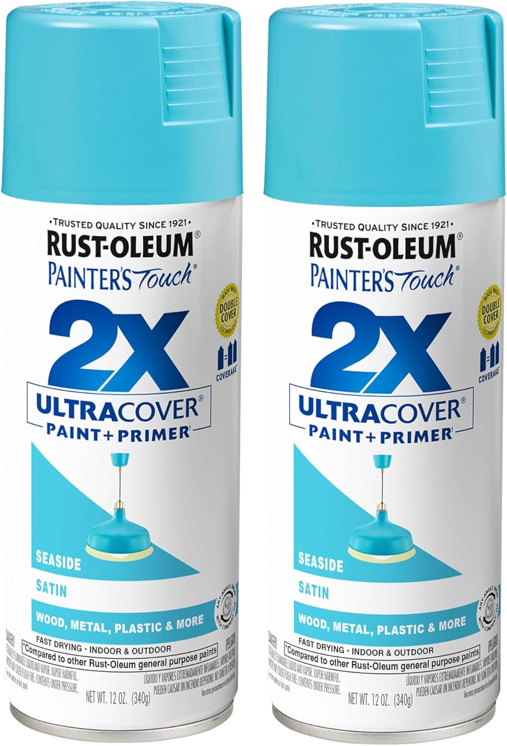 Rust-Oleum 334029 Painter's Touch 2X Ultra Cover Spray Paint, 12 oz, Gloss Clear - Colors F
