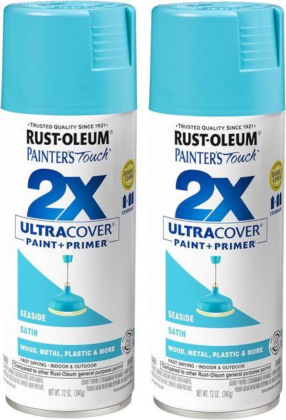 Rust-Oleum 334029 Painter's Touch 2X Ultra Cover Spray Paint, 12 oz, Gloss Clear - Colors F