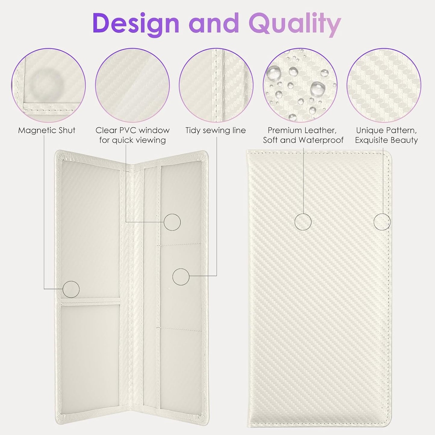 Car Registration and Insurance Holder，Colour Patterns Men Women Car License Document Registration and Insurance Card Holder