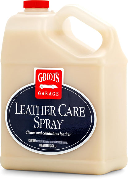 Griot's Garage Leather Care Spray, Car Seat Cleaner and Conditioner for Upholstery, Furniture, Clothing, and More, 10994, 22oz