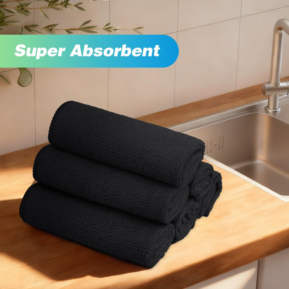 HOMEXCEL Professional Large Microfiber Car Drying Towels 2 Pack, Lint Free, Scratch Free, Highly Absorbent Drying Towel for Cars, SUVs, RVs, Trucks, and Boats,31" x 24",Grey