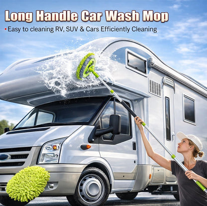 56Pcs Car Wash Cleaning Kit with Foam Gun, Car Wash Brush with Long Handle, Car Detailing Kit, Car Wheel Brush for Car Cleaning Supplies, Adjustable Hose Wash Sprayer-Quick Connector to Any Hose