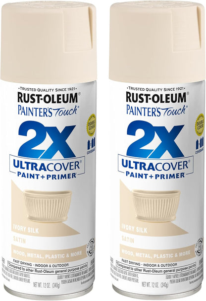 Rust-Oleum 334029 Painter's Touch 2X Ultra Cover Spray Paint, 12 oz, Gloss Clear - Colors A