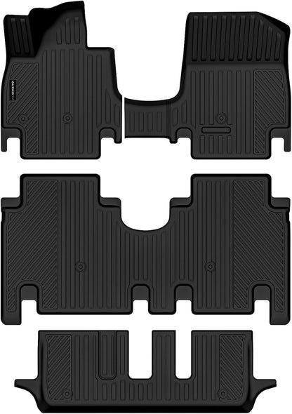 Auxko All Weather Floor Mat & Cargo Mat Fit for 2026 2025 2024 2023 2022 Hyundai Tucson Hybrid(Not PHEV) TPE Liner Tucson Accessory Set All Season Odorless Anti-Slip Floor Liner