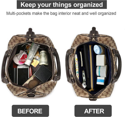 OMYSTYLE Purse Organizer Insert, Felt Tote Bag Organizer Insert with 5 Sizes, Handbag Dividers for Inside Purse, Compatible with Longchamp, Neverful, Speedy and More