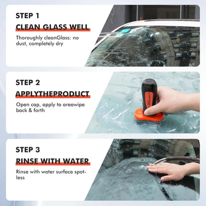 Glass Water Repellent Brush for Car,Hydrophobic Windshield Rain Repellent Coating Protection to Windows Mirrors,Improve Visibility Driving Safer Driving - 3.38 Fl oz