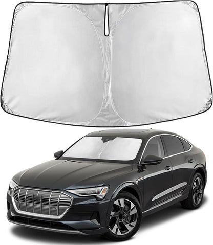 EcoNour Car Windshield Sun Shade | 2025 Upgraded Innovative No-Light-Pass Technology for Maximum Coverage | Foldable Sun Shade Keeps Your Vehicle Cool | Must-Have Car Accessories | Small (59" x 29") - Colors N