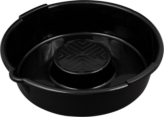 Scepter AMKIT01 15.5 Quart Oil Drain Pan with Pour Spout and 18-Inch Mechanics Funnel Kit for Automotive Fluids Including Engine Oil, Anti-Freeze, Transmission Fluid and More, Black