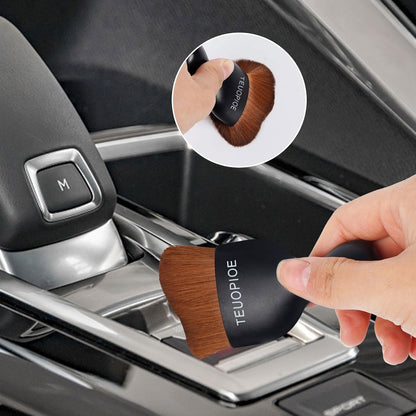 Car Interior Cleaning Brush, Car Duster Interior,Car Detailing Brush Dusting Brush,Car Interior Cleaning Tool, Auto Soft Hair Car Brush,Auto Interior Dust Brush for Air Vents(Brown)