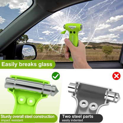 Window Breaker, 3-in-1 Emergency Escape Tool with Car Safety Hammer and Seat Belt Cutter, Safety Emergency Car Escape Tool, Road Trip Essential and Must Haves