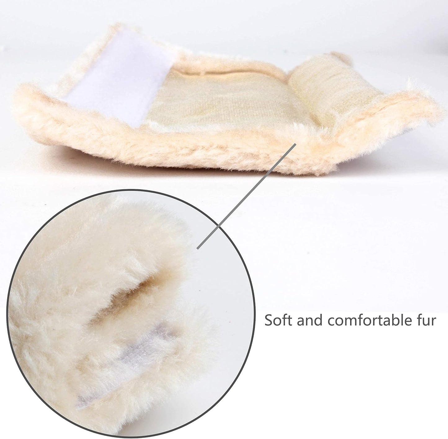 MOONET 2 Packs Car Seatbelt Covers Shoulder Pad for More Comfortable Driving, Universal Seat Belt Cover for Handbag Camera Backpack Straps, Soft Faux Sheepskin Wool Seat Belt Cushion (Beige)