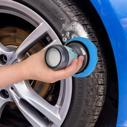 Flow Tire Shine Applicator, Reusable Car & Truck Tire Dressing Applicator, No-Drip Streak-Free Tire Shine Applicator Pad, Car Detailing Foam Sponge Pad for All Tire Shine & Gels(Black+Green)