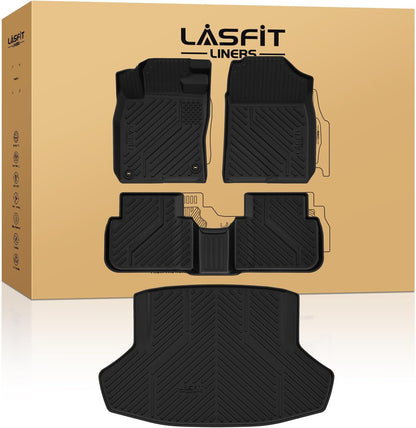 LASFIT Cargo Liner for Honda CR-V 2026 2025 2024 2023 (Gasoline & Hybrid & e:FCEV) All Weather TPE Car Trunk Mat (Upper Position), Cargo Only Black