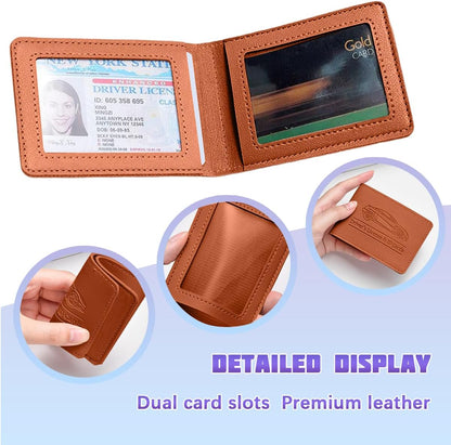 Car Registration Insurance Holder, Vehicle Document Glove Box Organizer, Small Automotive Interior Comparment Driver License Case Accessories for Men Women, Universal Fit (Red)