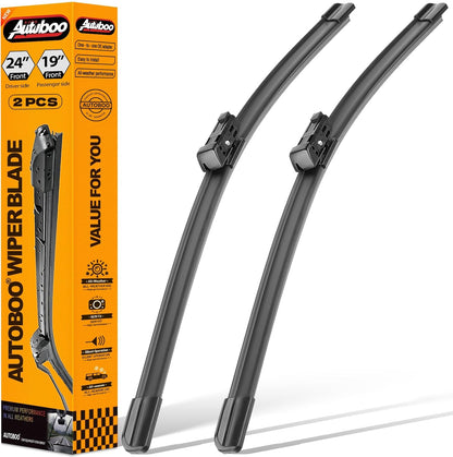 OEM Windshield Wipers Replacement for VW Volkswagen Jetta CC Passat Wiper Blades 2011 2012 2013 2014 2015 2016 2017 2018 2019-2023 -Original Factory Quality 24 and 19 inch (Set of 2) Top Lock 16mm