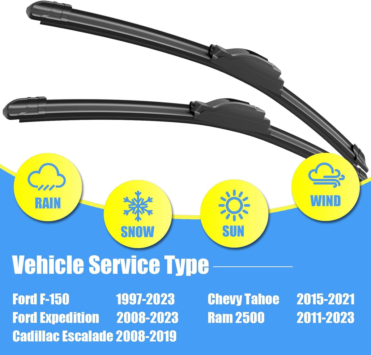Gavimnal® 28"+17" Silicone Wiper Blades Replacement For Nissan Altima 2007-2015,Maxima 2009-2014,All-Season Front Windshield Wiper Blades(Set of 2)
