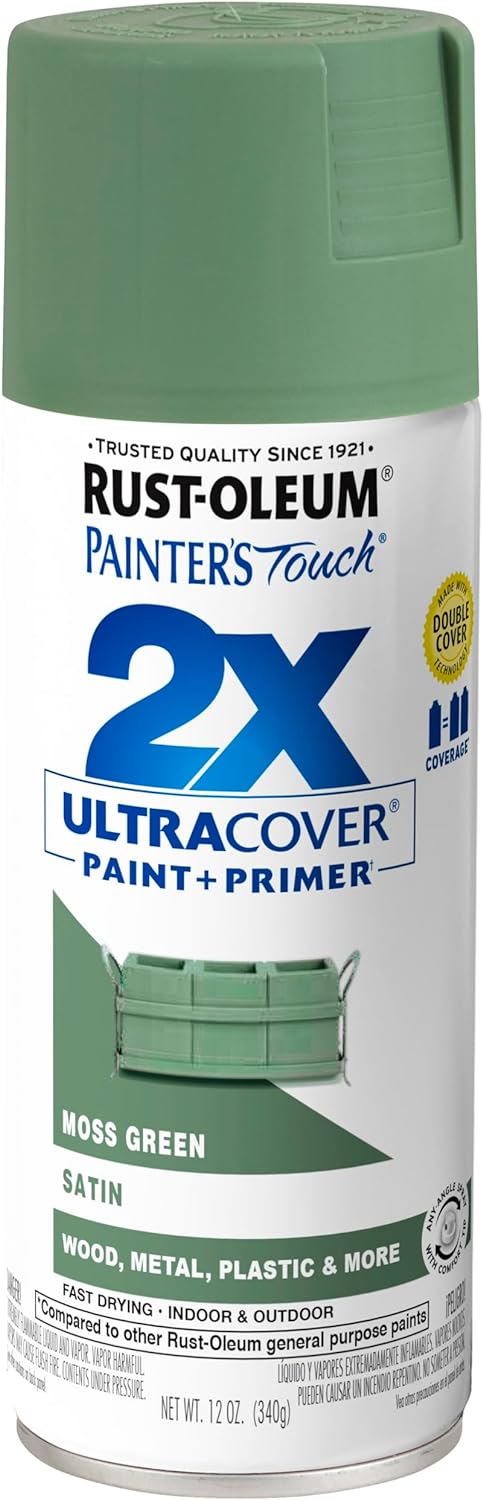 Rust-Oleum 334029 Painter's Touch 2X Ultra Cover Spray Paint, 12 oz, Gloss Clear - Colors D