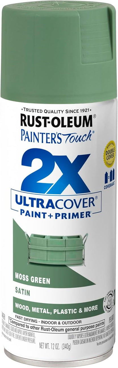 Rust-Oleum 334029 Painter's Touch 2X Ultra Cover Spray Paint, 12 oz, Gloss Clear - Colors D