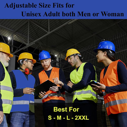Safety Vests 10 Pack - Yellow Reflective High Visibility Construction ANSI Class 2 Work Vest for Men,Woman,Hi Vis Vest Mesh and Neon Silver Strip