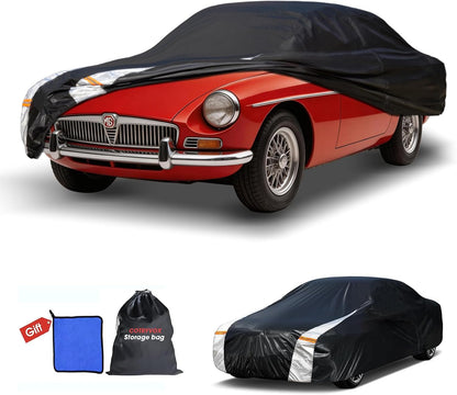 Large SUV Car Cover for Chevy Suburban 100% Waterproof All Weather, Heavy Duty Outdoor Full Exterior Covers Rain Sun Wind UV Protection. - Colors A