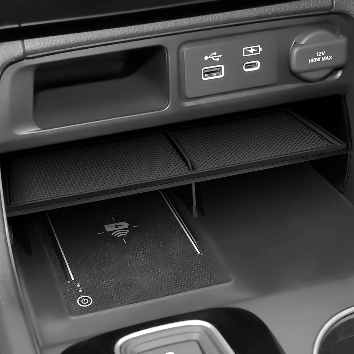 Glove Box Dividers Organizer Compatible with Toyota 2016-2020 2021 2022 2023 Tacoma Accessories Black ABS Material Center Console Organizer
