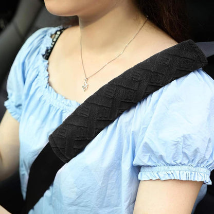 surpassme Car Seat Belt Pads Cover, 2 Pack Seat Belt Shoulder Strap Covers Protector to Release Stress to Your Neck and Shoulder for a Safety Driving (Pink)