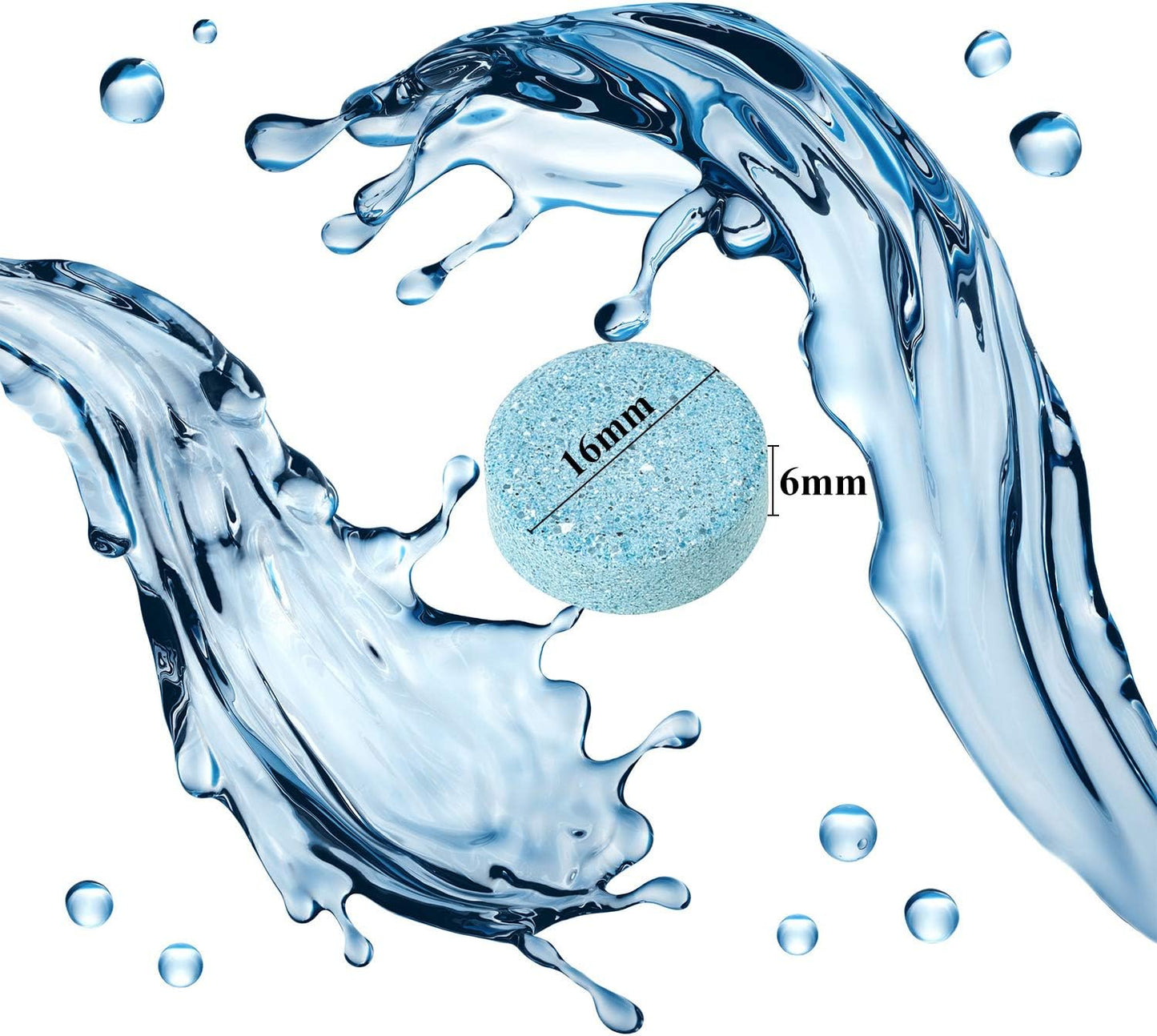 Boao 100 Pcs Car Windshield Washer Tablets Cleaning Washer Fluid Tablets Glass Concentrated Cleaner Windshield Wiper Fluid Solid Effervescent Remove Auto Glass Stains Clear Car Vision