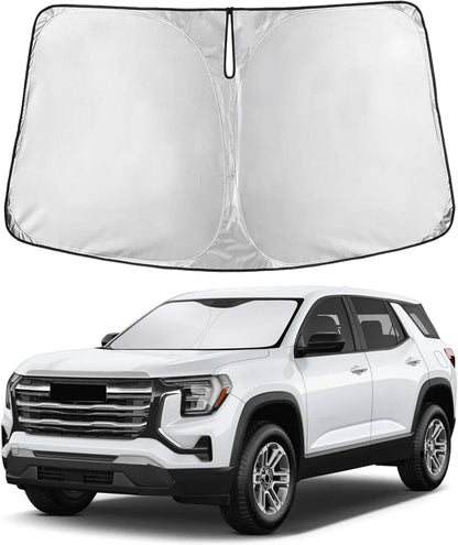 EcoNour Car Windshield Sun Shade | 2025 Upgraded Innovative No-Light-Pass Technology for Maximum Coverage | Foldable Sun Shade Keeps Your Vehicle Cool | Must-Have Car Accessories | Small (59" x 29") - Colors D