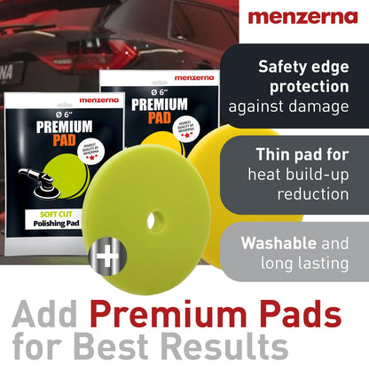 menzerna One-Step Polish 3in1 I Medium Cut Polish with High Gloss Finish & Seal in One I Buffing & Polishing Compound for Car Maintenance I Swirls, Holograms & Scratches I Car Body Repair I 8 fl oz.