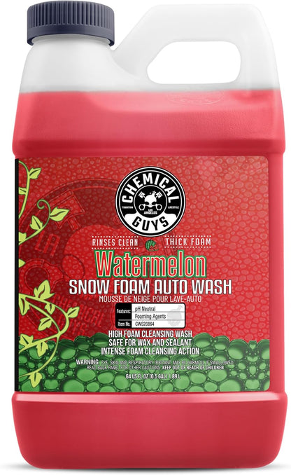 Chemical Guys Car Wash Soap for Foam Cannon or Bucket, Honeydew Snow Foam Car Wash Soap for Trucks, Motorcycles, RVs & More, Super Suds, Honeydew Scent - 128 oz (1 Gallon)