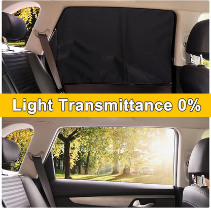 Lechin Car Window Shades for Side Window, 2 PCS, 31.5 x 20 in | For Baby, 10 M40 Magnets, Block Heats and UV Rays