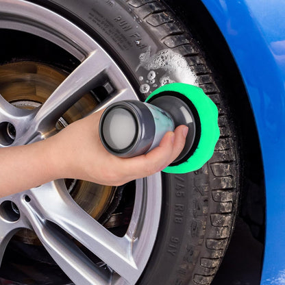 Flow Tire Shine Applicator, Reusable Car & Truck Tire Dressing Applicator, No-Drip Streak-Free Tire Shine Applicator Pad, Car Detailing Foam Sponge Pad for All Tire Shine & Gels(Black+Green)