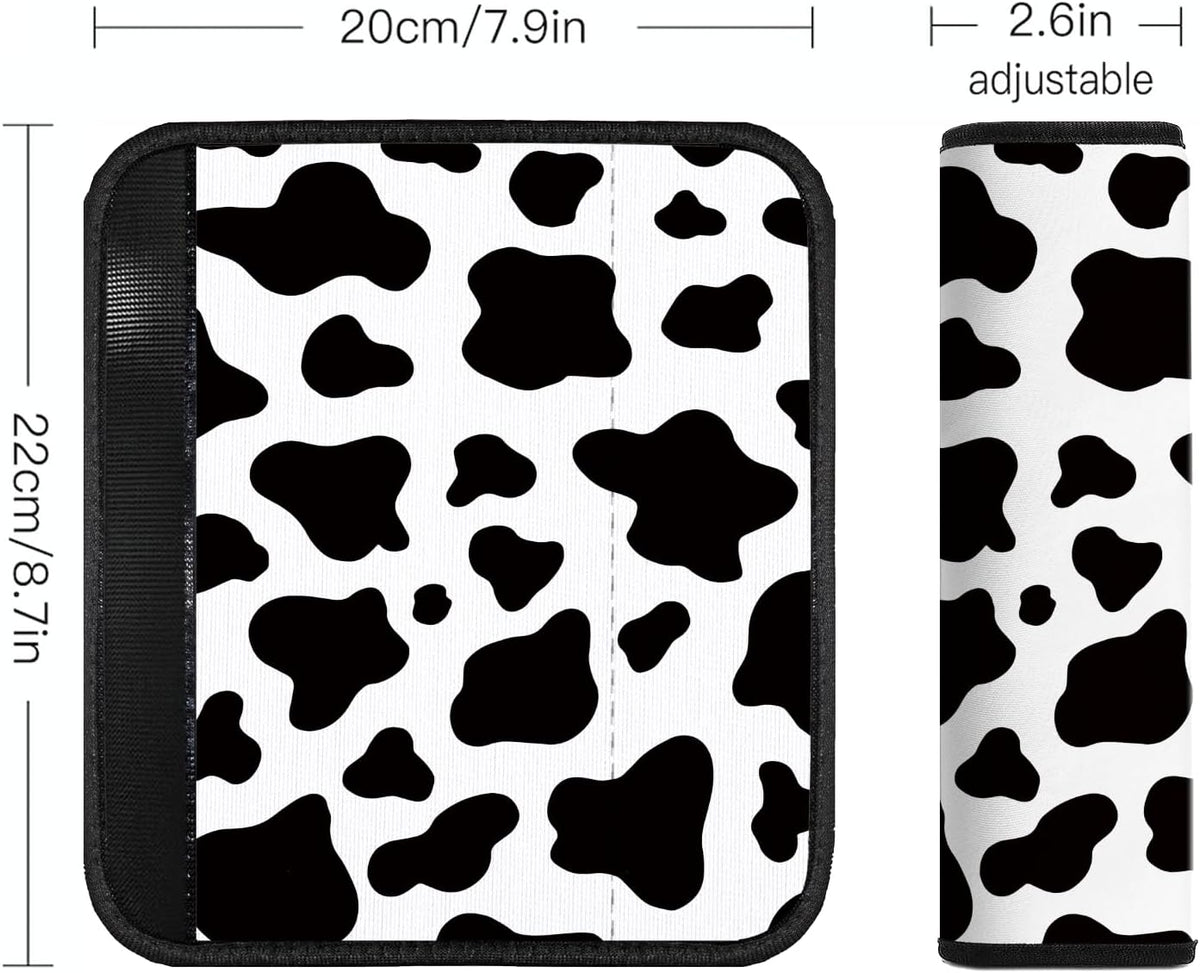 Car Seat Belt Pad Cover, 2-Pack Soft Car Safety Seat Belt Strap Shoulder Pad for Adults and Children, Suitable for Car Seat Belt, Backpack, Shoulder Bag (Pretty Mandala)