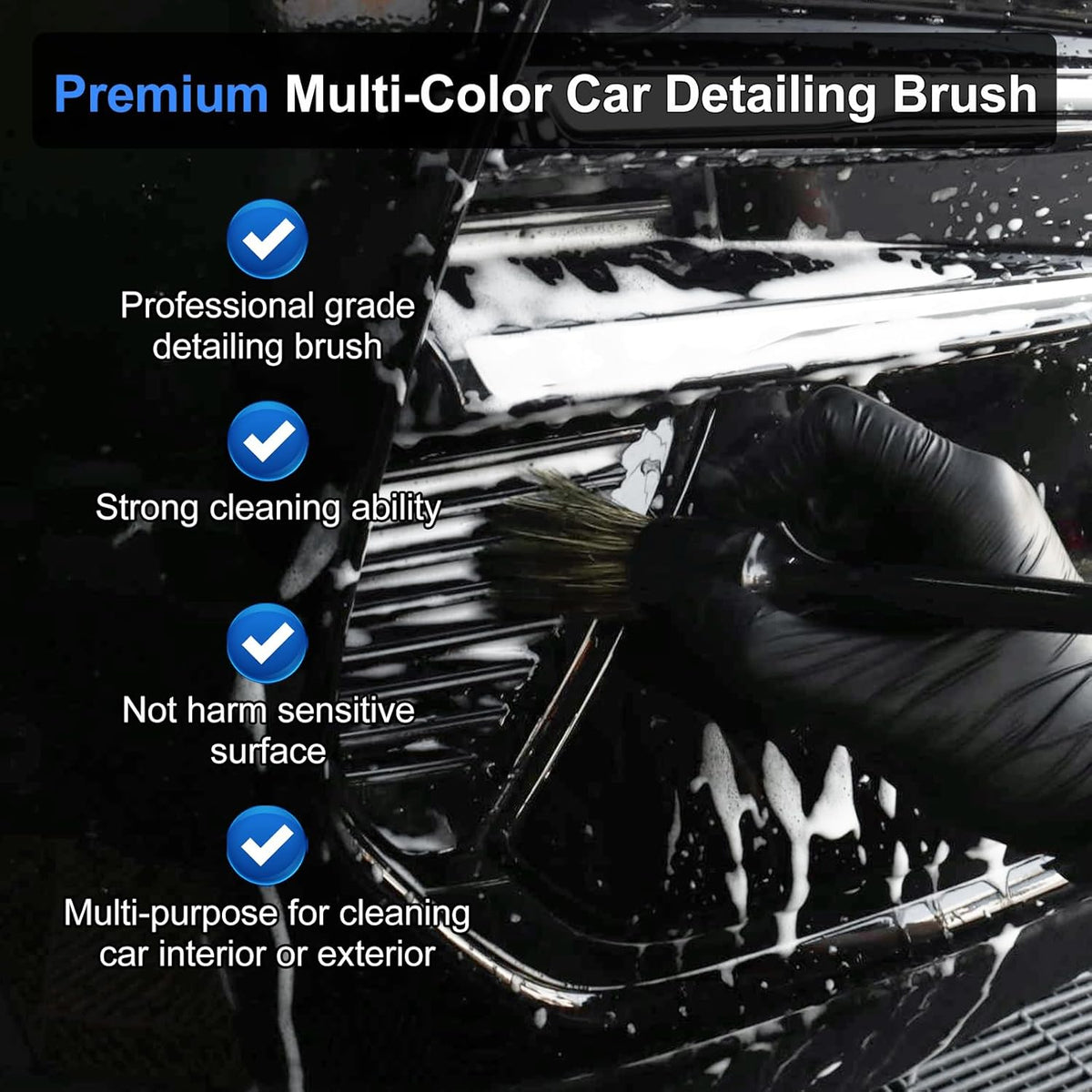 10PCS Car Detailing Cleaning Kit Interior Cleaner, Car Detailing Brushes, Car Duster, Car Cleaning Gel, Microfiber Cleaning Cloth, Car Accessories Essentials Supplies Tools for Auto,Truck, Interior
