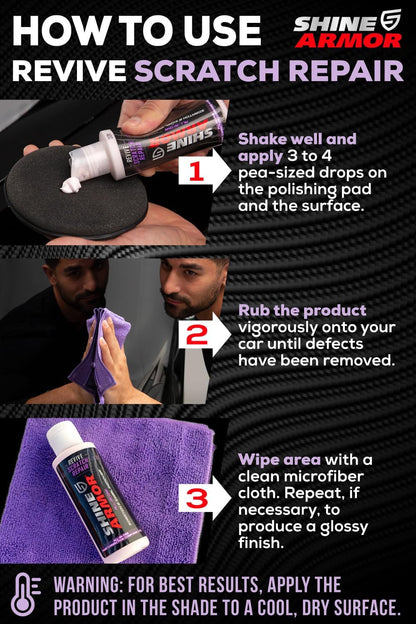SHINE ARMOR Car Scratch Remover Repair Protection & Swirl Remover Polish 4oz