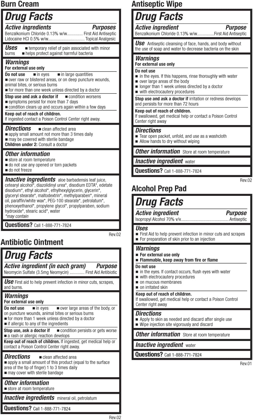 Be Smart Get Prepared OSHA/ANSI First Aid Kit - 10 Person, 100 Pieces - Designed for Home, Business, School, Industrial, and Restaurants - Compact & Portable