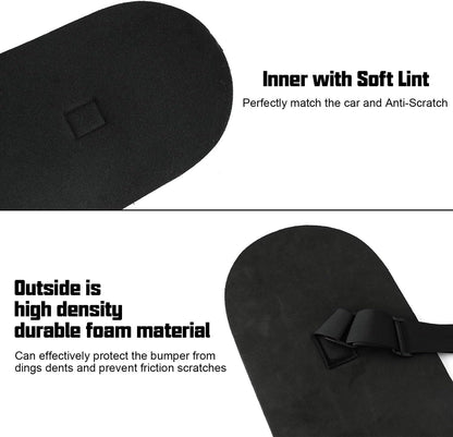 Universal Car Bumper Protector Guard, Rear Bumper Protector for Cars ONLY, Black Rear Bumper Guard 72" x 8.07" x 0.4"
