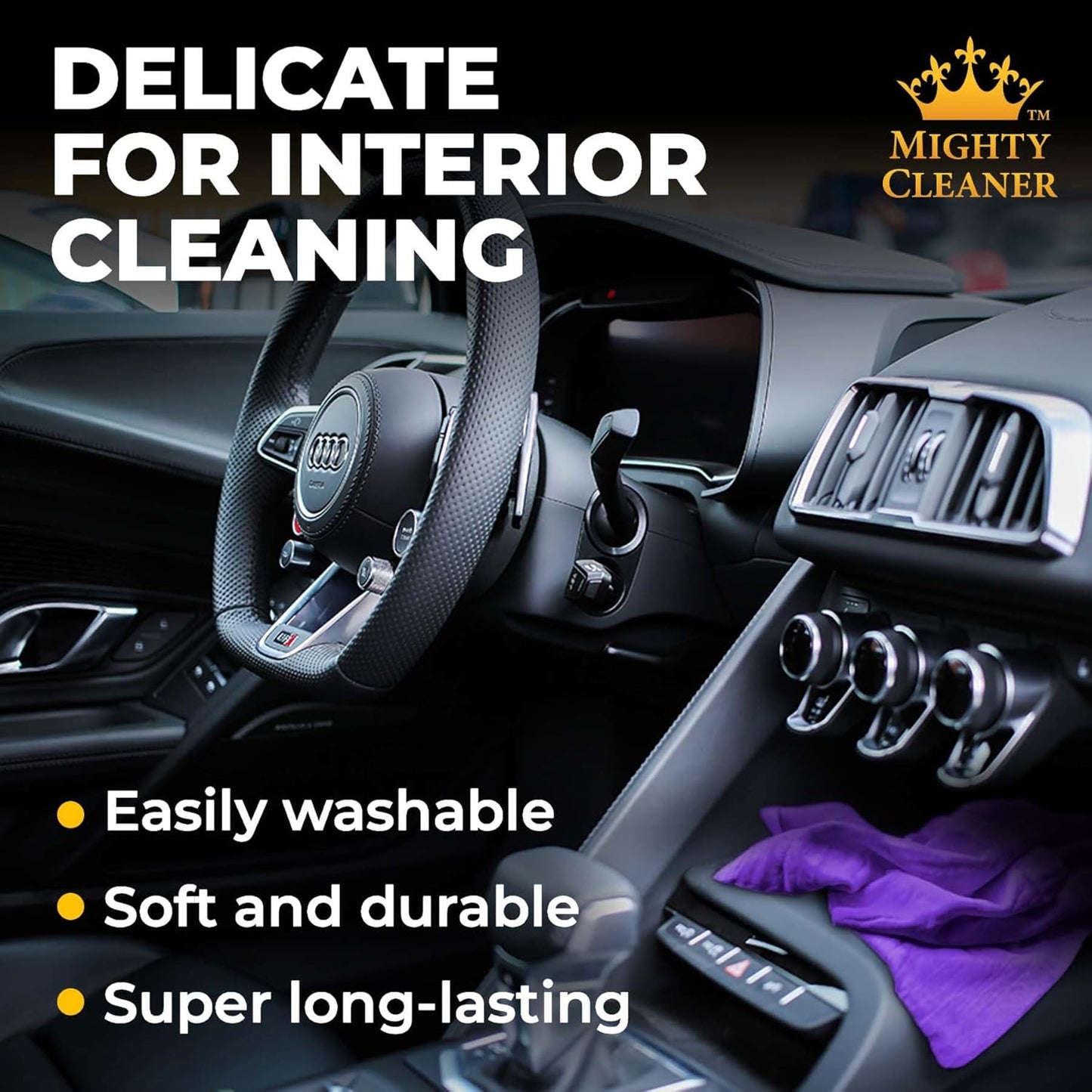 Premium 2pk Mini +1 Free Shammy Cloth for Car Drying - 17”x13” - Super Absorbent Chamois Towel for Car - Scratch-Free, Reusable & Soft Cleaning Towel