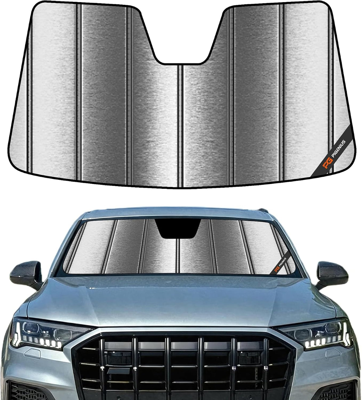 Pigenius Windshield Sunshade for Audi Q5/SQ5 2018-2025, Q5 Sportback/SQ5 Sportback 2021-2025, Q5 PHEV 2020-2025 - AstraGuard