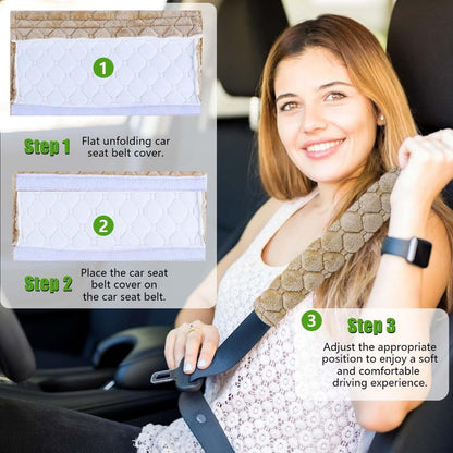 5 Pack Soft Car Seat Belt Cover Protector Comfort Auto Seatbelt Pads Strap Cushion Protecting Neck Shoulder Sedan SUV Trucks Car Interior Accessories for Adults Women Men 11 Inch Black