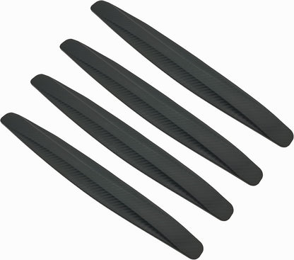 4 Pack Car Bumper Guard, Universal Rubber Protector for SUV - Front/Rear Anti Collision & Scratch Guard Strip (Black)