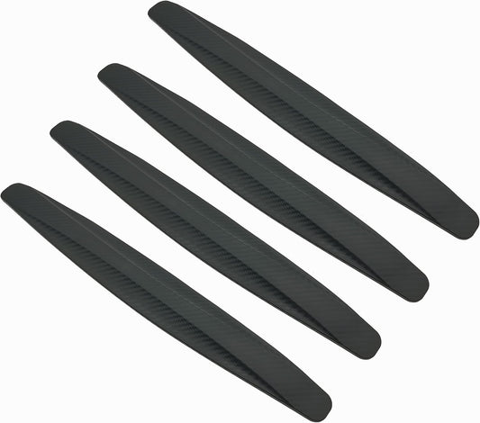 4 Pack Car Bumper Guard, Universal Rubber Protector for SUV - Front/Rear Anti Collision & Scratch Guard Strip (Black)
