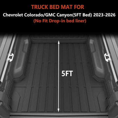KARPAL Floor Mats for 2007-2013 Chevy Silverado & GMC Sierra 1500 Crew Cab / 2007-2014 2500/3500 HD(Footwell Coverage), All-Weather TPE Custom Fit Floor Liners Car Accessories