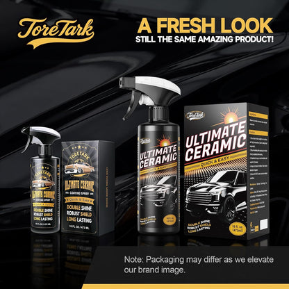 Real Ceramic Coating for Cars Polish (16 Fl Oz), Unmatched Shine Car Wax Coating Spray, No Pungent Smell, Quick Detailer Spray Wax, Lasts 50+ Washes Car Paint Sealant, Truck Accessories