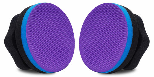 Synthetic Clay, 2-Pack Hand Clay Bar Pad for Car Auto Detailing, Cleansing, Paint Surface Prep Tool for Waxing & Polishing (Blue Purple)