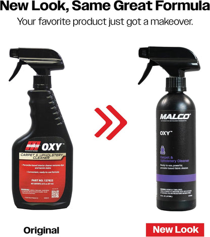 Malco OXY Carpet & Upholstery Cleaner - Stain Remover Spray for Car Interior Fabric/Cleans the Toughest Vehicle Stains/Deep Cleaning Liquid Formula / 1 Gallon (127801)