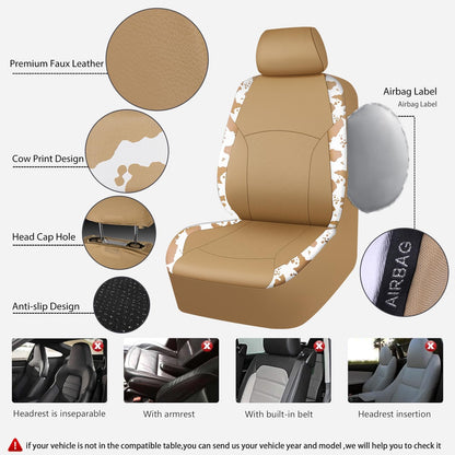 CAR PASS Waterproof Universal Car Floor Mats, Leopard Print Car Mats Fit for SUV,Vans,sedans, Trucks,Set of 4pcs Car Carpet with Driver Heel Pad and Nibs Backing, Leopard Car Accessories Gray Leopard