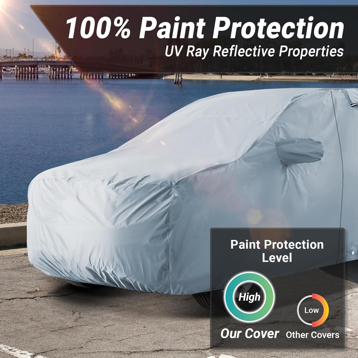 iCarCover Premium Car Cover for 1990-2017 Lexu s LS400, LS430, LS460 Heavy Duty Waterproof All-Weather Automobiles Custom Fit Indoor Outdoor UV Snow Protection Covers with Straps and Bag - Colors B