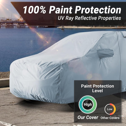 iCarCover Premium Car Cover for 1990-2017 Lexu s LS400, LS430, LS460 Heavy Duty Waterproof All-Weather Automobiles Custom Fit Indoor Outdoor UV Snow Protection Covers with Straps and Bag - Colors B